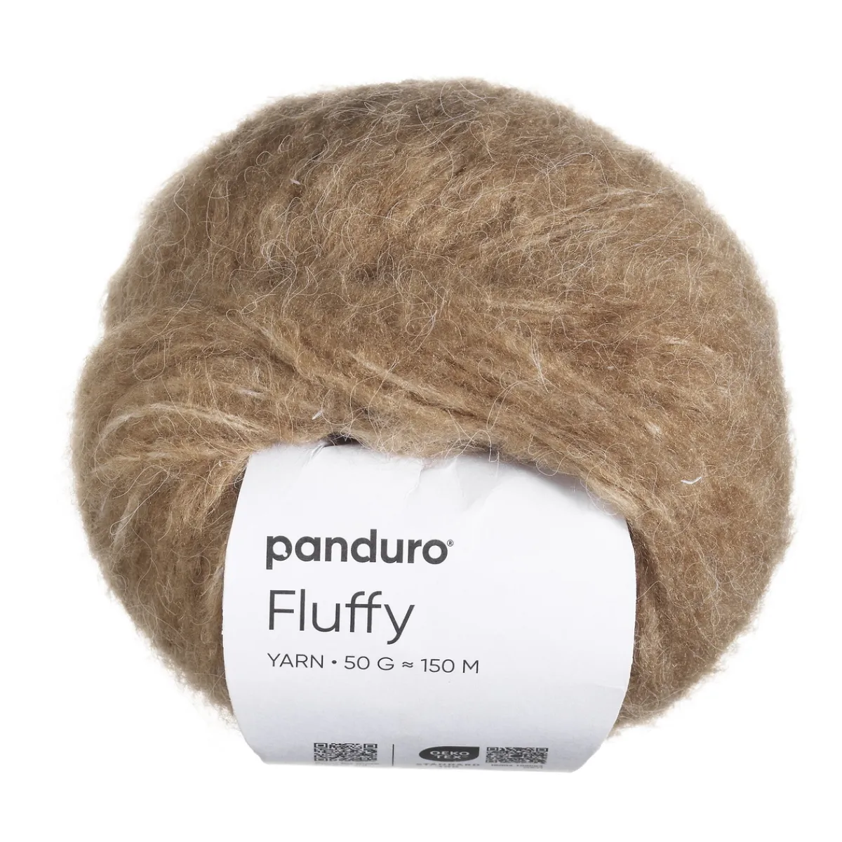 Panduro Yarn Garn Fluffy 50g mörkbeige