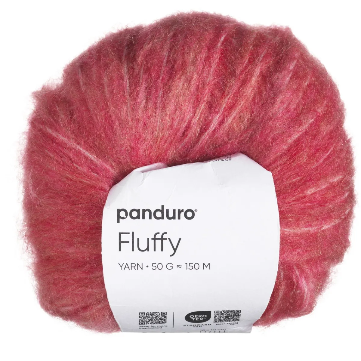 Panduro Yarn Garn Fluffy 50g mörkrosa | Akrylgarn