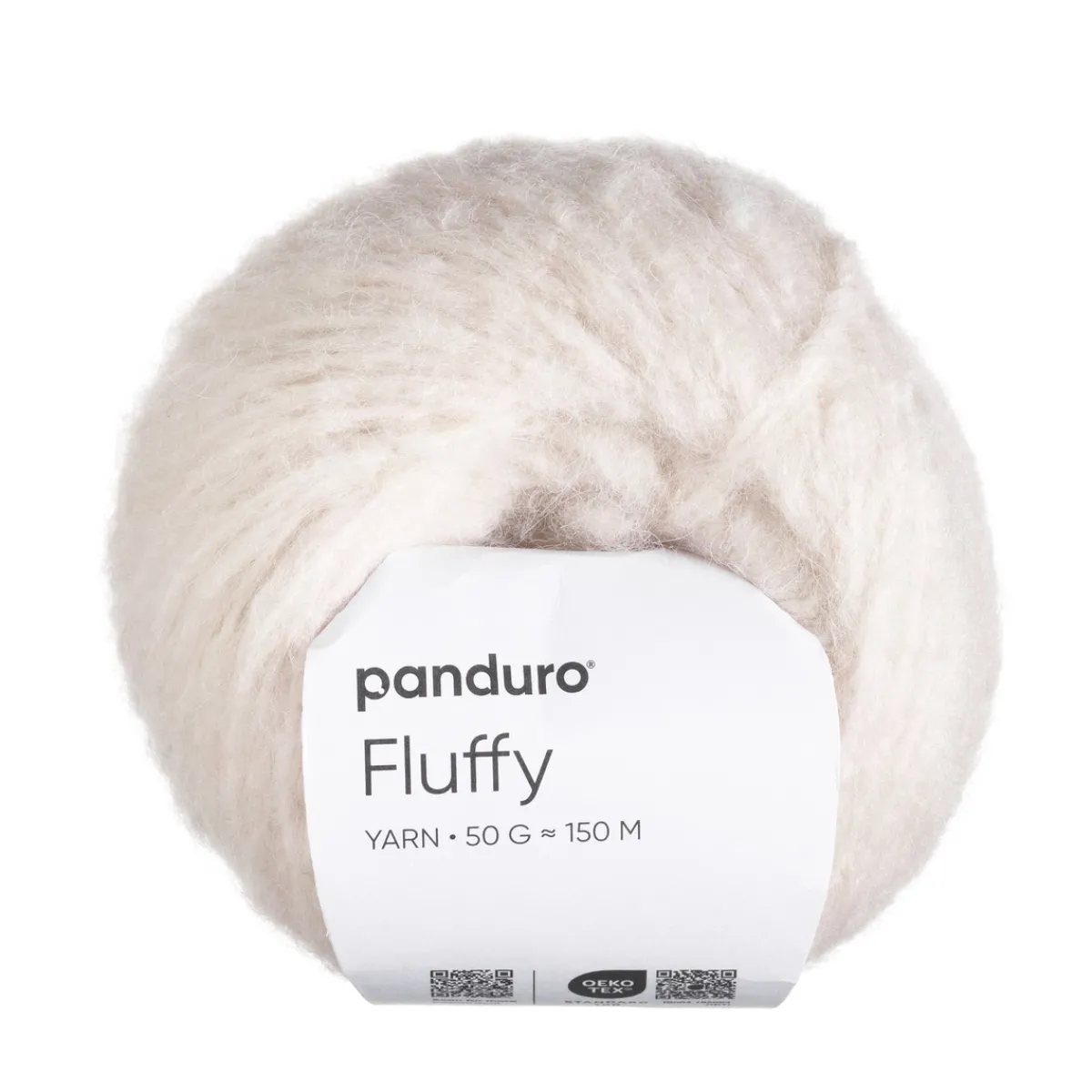Panduro Yarn Garn Fluffy 50g vit