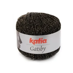 Katia Garn Gatsby 50g svart | Blandgarner