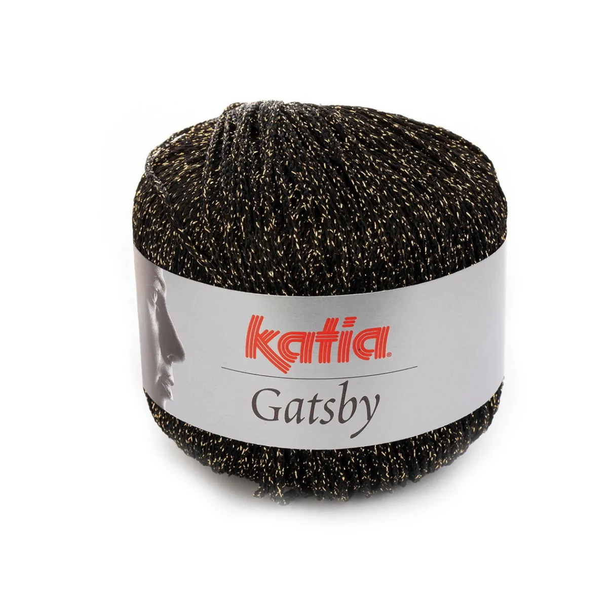 Katia Garn Gatsby 50g svart | Blandgarner