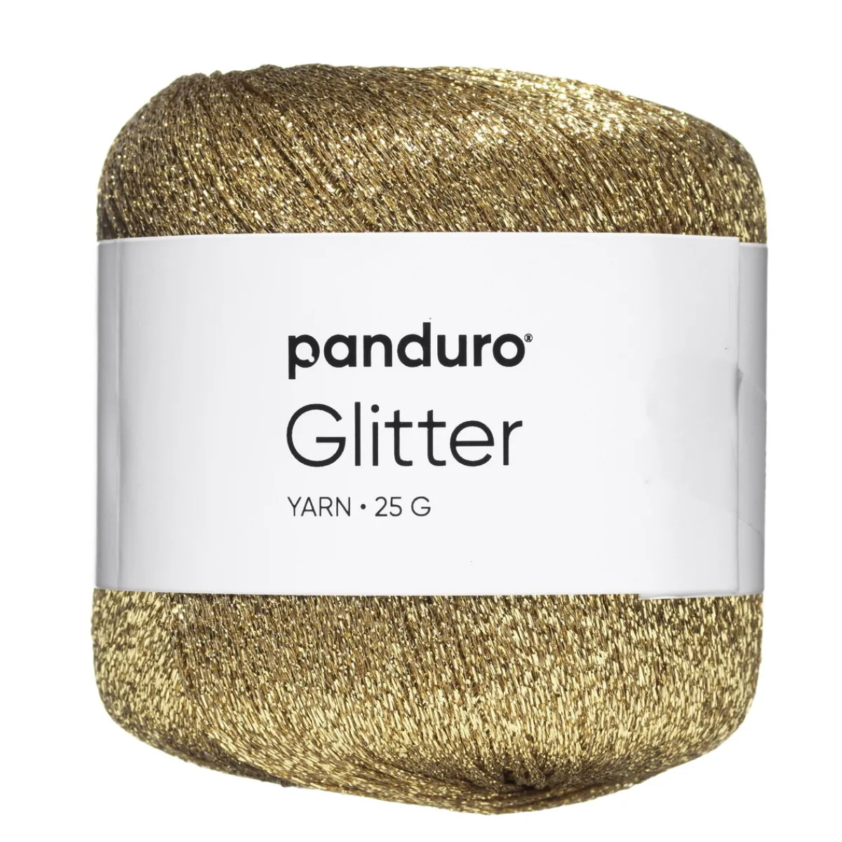 Panduro Yarn Garn glitter 25g guld | Akrylgarn