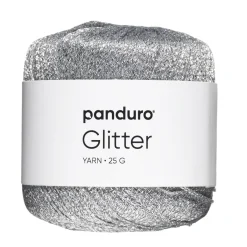 Panduro Yarn Garn glitter 25g silver | Akrylgarn