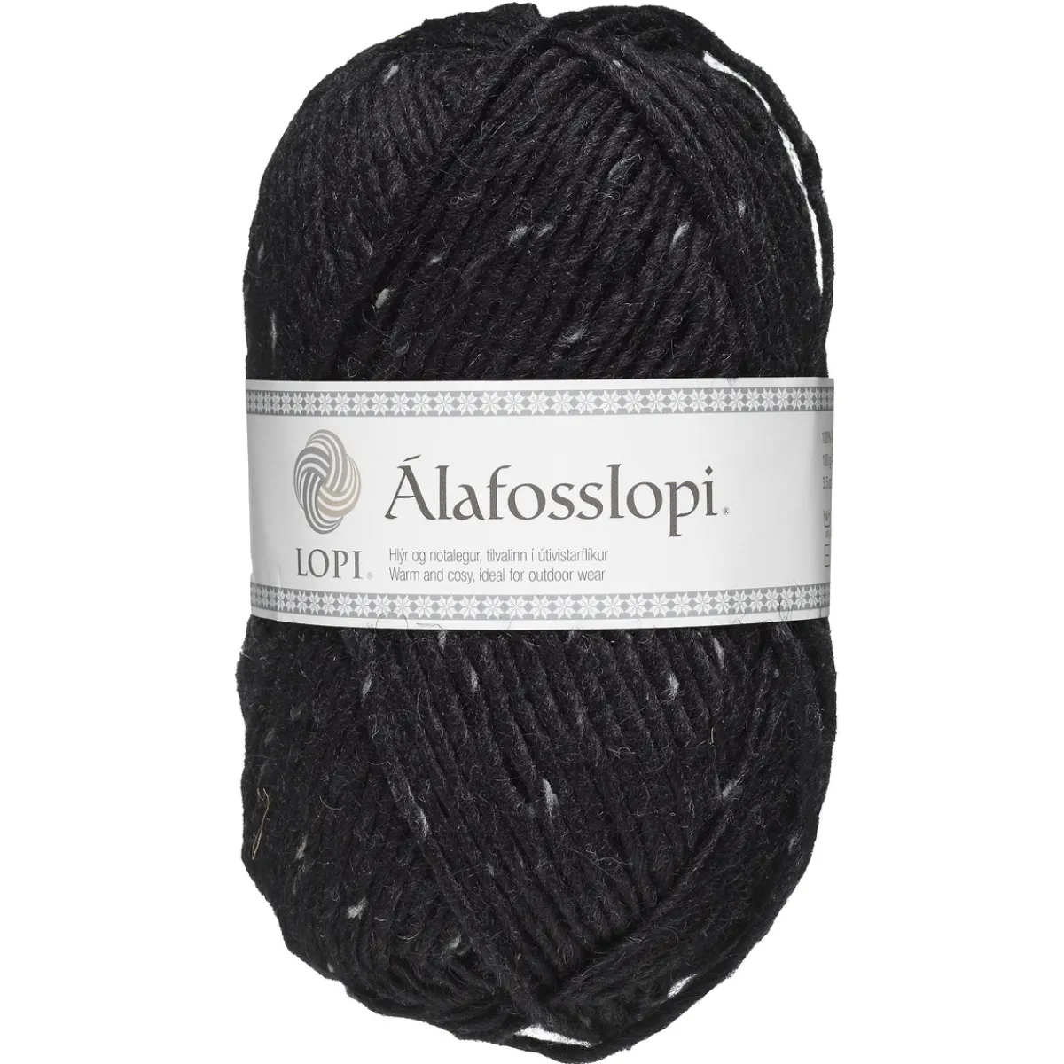 LOPI by Istex Garn Istex Alafosslopi 100g svartmelerad – 9975 Black tweed