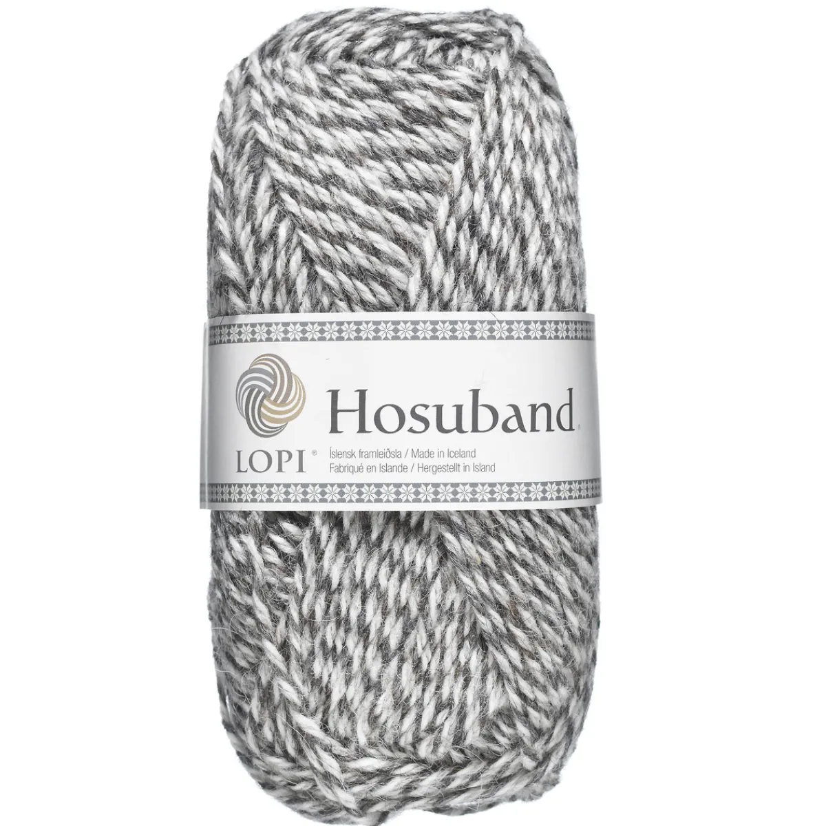 LOPI by Istex Garn Istex Hosuband 100g vit/grå – Grey-white 0224