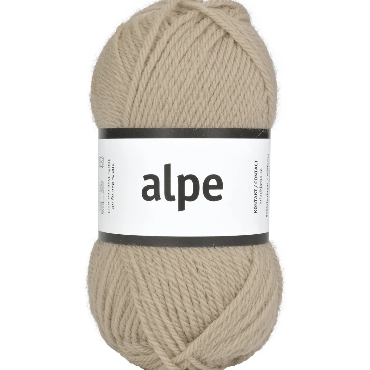 Järbo Garn Alpe 50 g beige – 36120 Caramel beige | Ullgarn