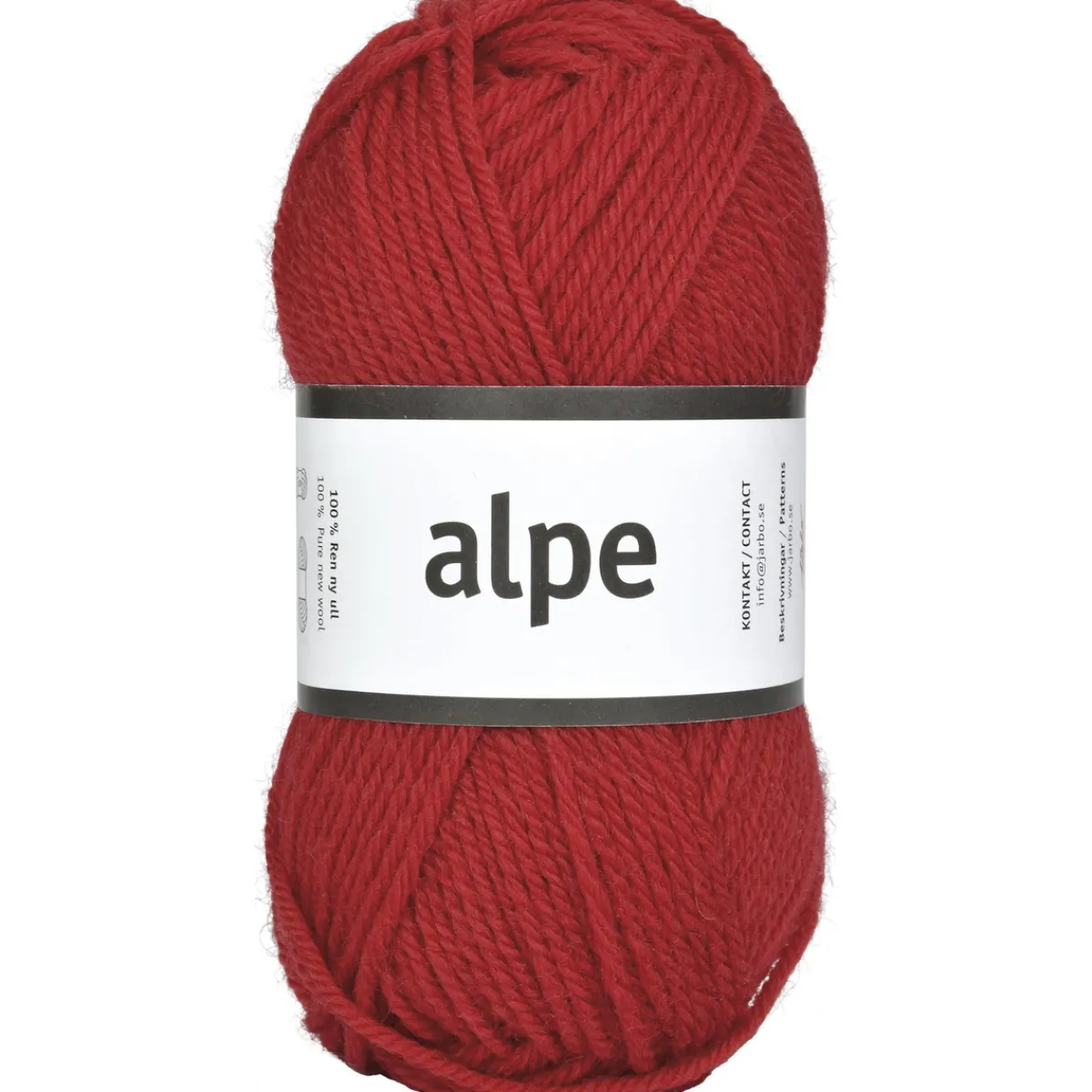 Järbo Garn Alpe 50 g röd – 36102 X-mas red