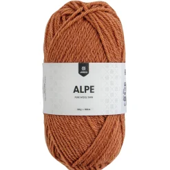 Järbo Garn Alpe 50 g rostbrun – 36122 Ginger brown
