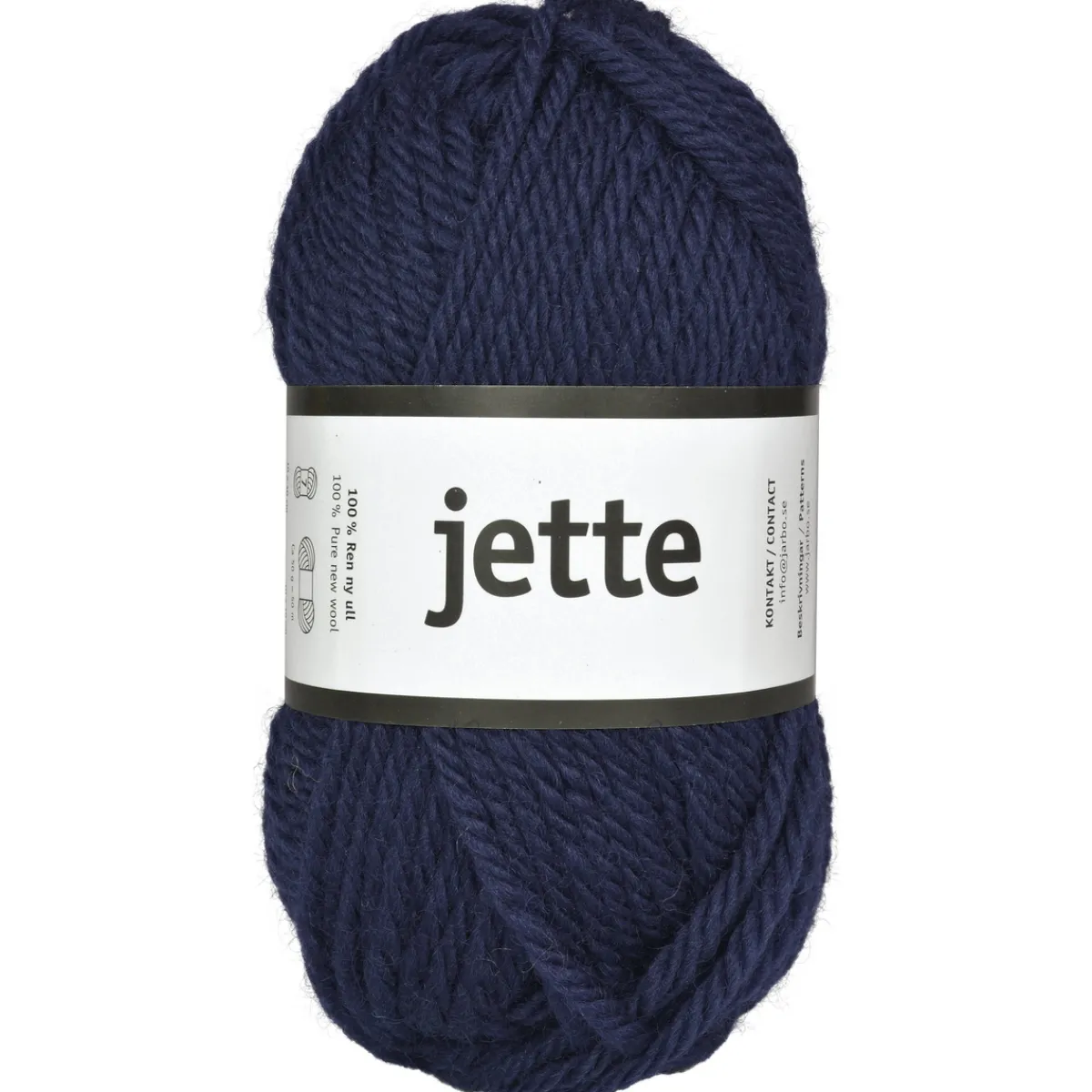 Järbo Garn Jette 50g mörkblå – 26308 Victory blue | Ullgarn