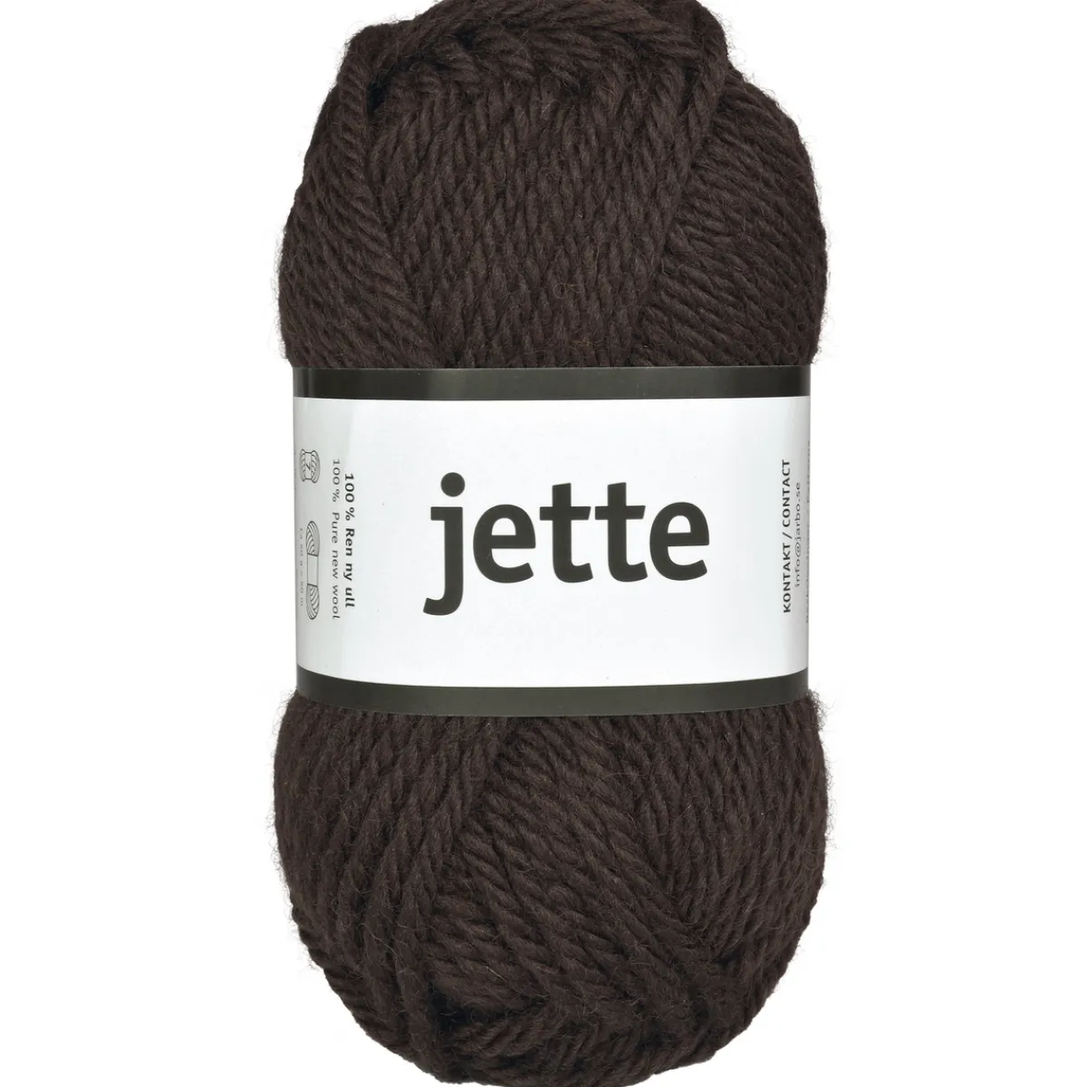 Järbo Garn Jette 50g mörkbrun – 26313 Coffee kick | Ullgarn