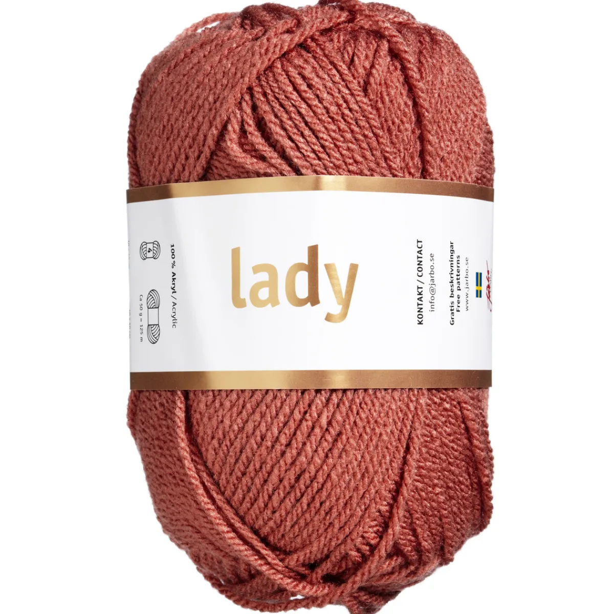 Järbo Garn Lady 50g gammelrosa – 44218 Old rose