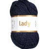 Järbo Garn Lady 50g jeansblå – 44229 Denim melangé