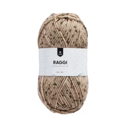 Järbo Garn Raggi 100g beige prick – Tweedy forest 15182 | Ullgarn