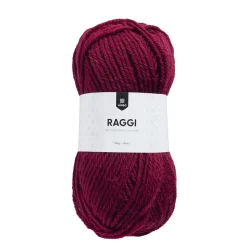Järbo Garn Raggi 100g vinröd – Maroon red 15126 | Ullgarn