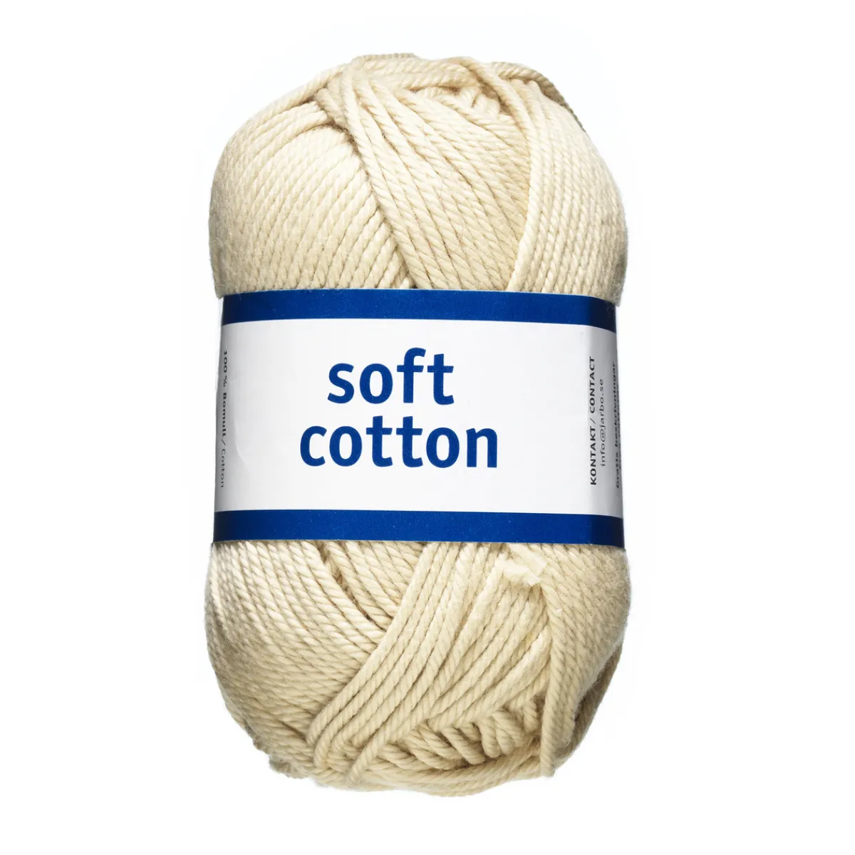 Järbo Garn Soft Cotton 50g beige – 8856 Nature beige
