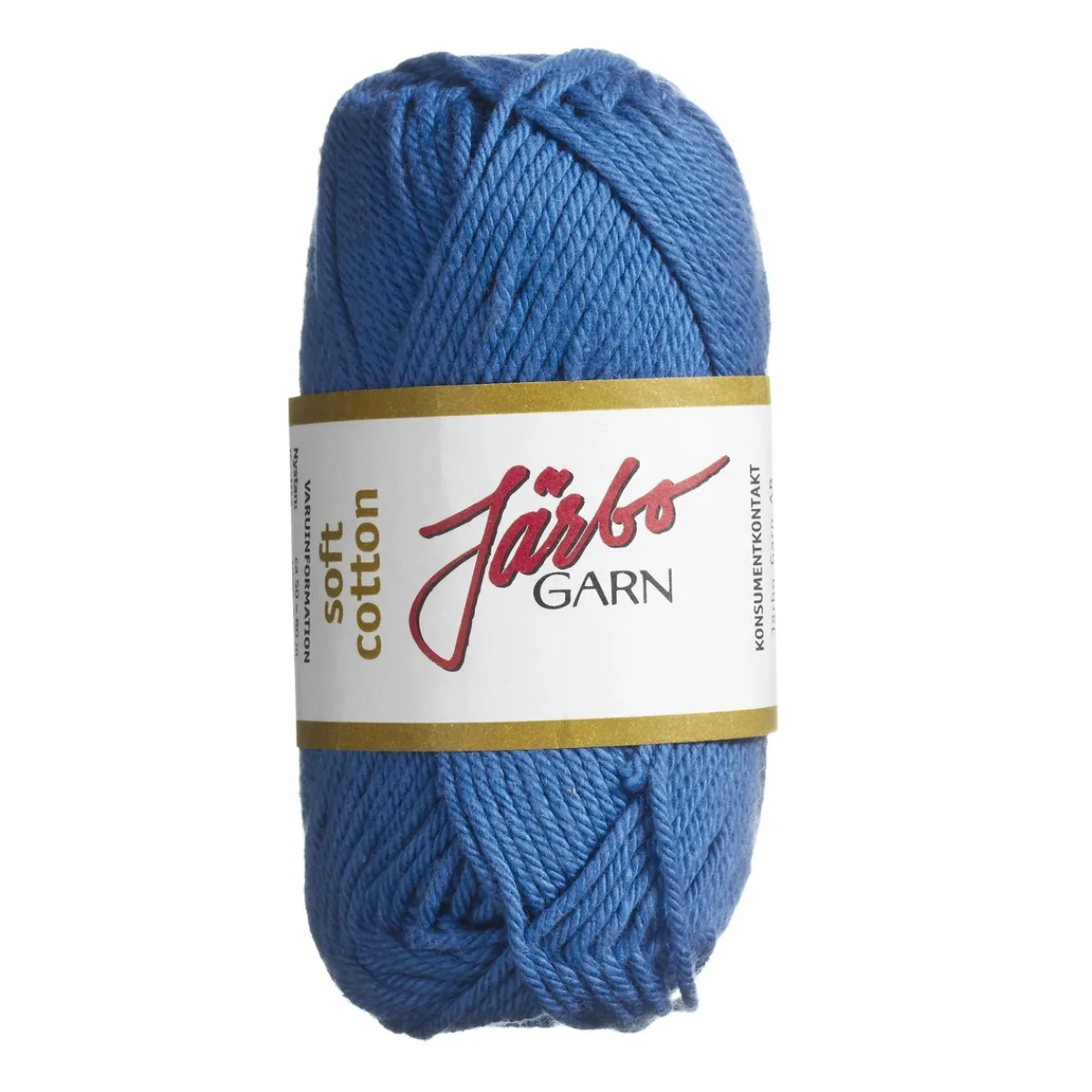 Järbo Garn Soft Cotton 50g blå – 8811 Ultramarine