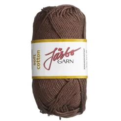 Järbo Garn Soft Cotton 50g brun – 8843 Mocca brown