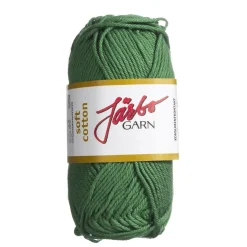 Järbo Garn Soft Cotton 50g grön – 8860 Forest green | Bomullsgarn