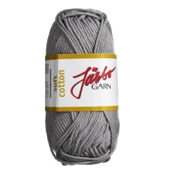 Järbo Garn Soft Cotton 50g grå – 8836 Stone grey