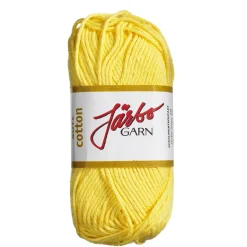 Järbo Garn Soft Cotton 50g gul – 8874 Lemon | Bomullsgarn
