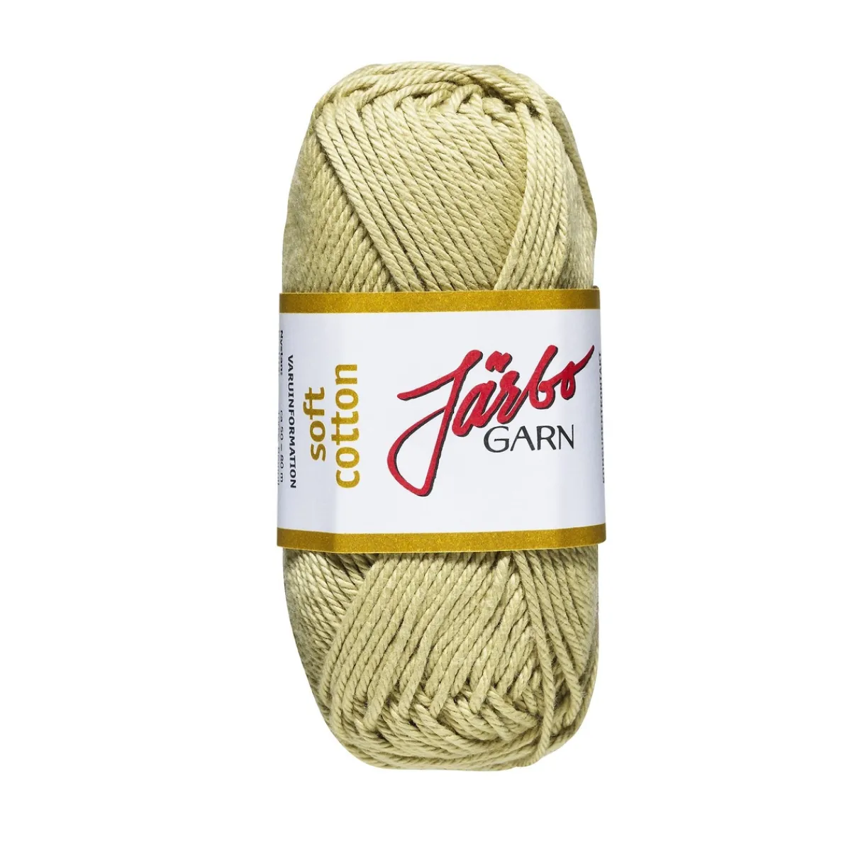 Järbo Garn Soft Cotton 50g khakigrön – 8863 Olive green