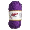 Järbo Garn Soft Cotton 50g lila – 8877 Plum | Bomullsgarn