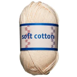 Järbo Garn Soft Cotton 50g ljus aprikos – 8869 Paled apricot | Bomullsgarn