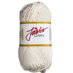 Järbo Garn Soft Cotton 50g natur – 8802 Ecru | Bomullsgarn