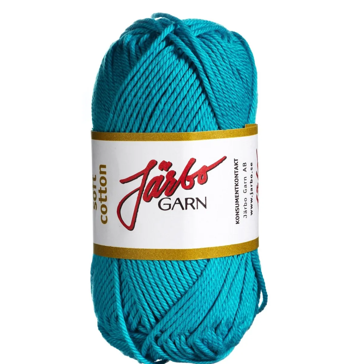Järbo Garn Soft Cotton 50g turkos – 8846 Strong turquoise