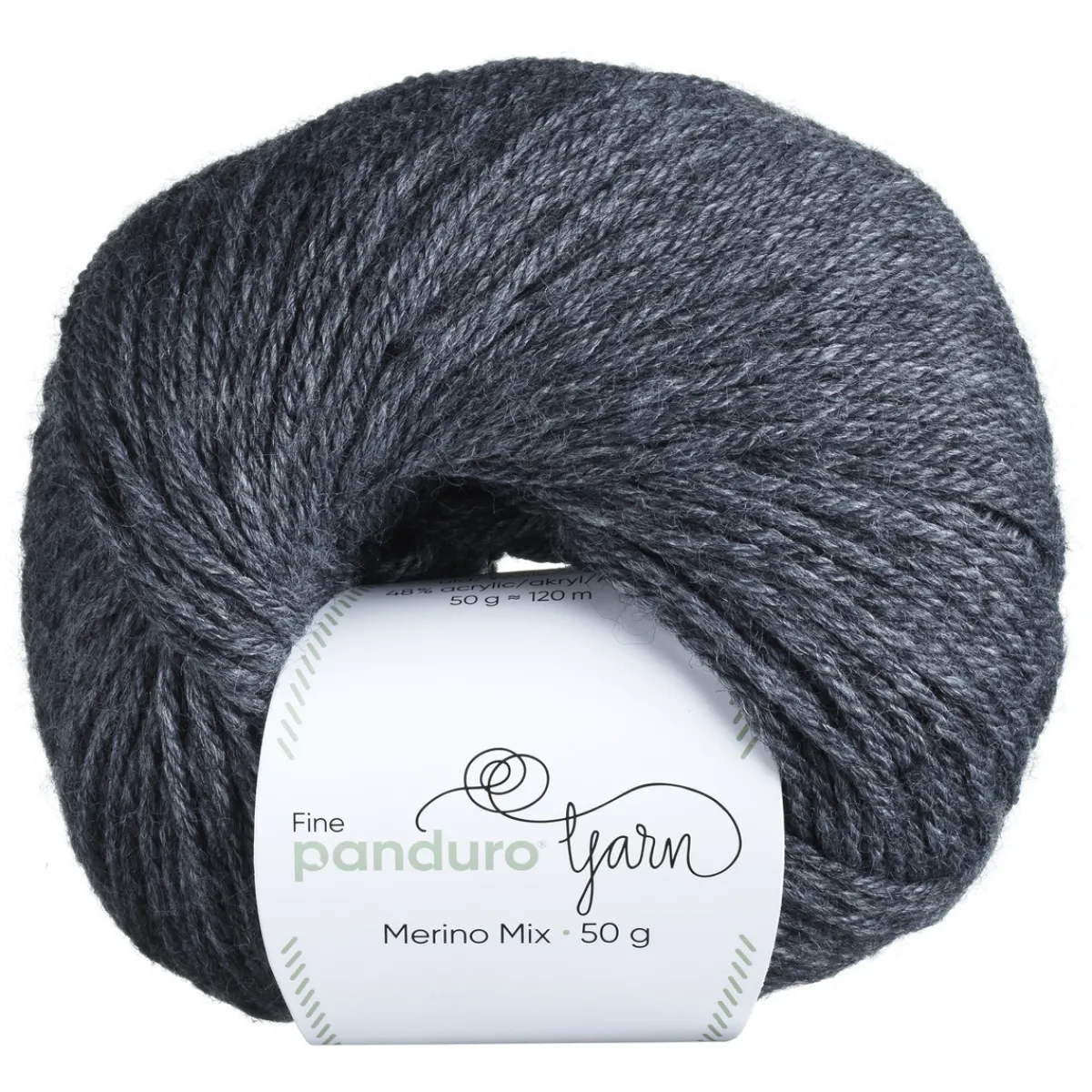 Panduro Yarn Garn Merino Mix 50g antracit | Ullgarn