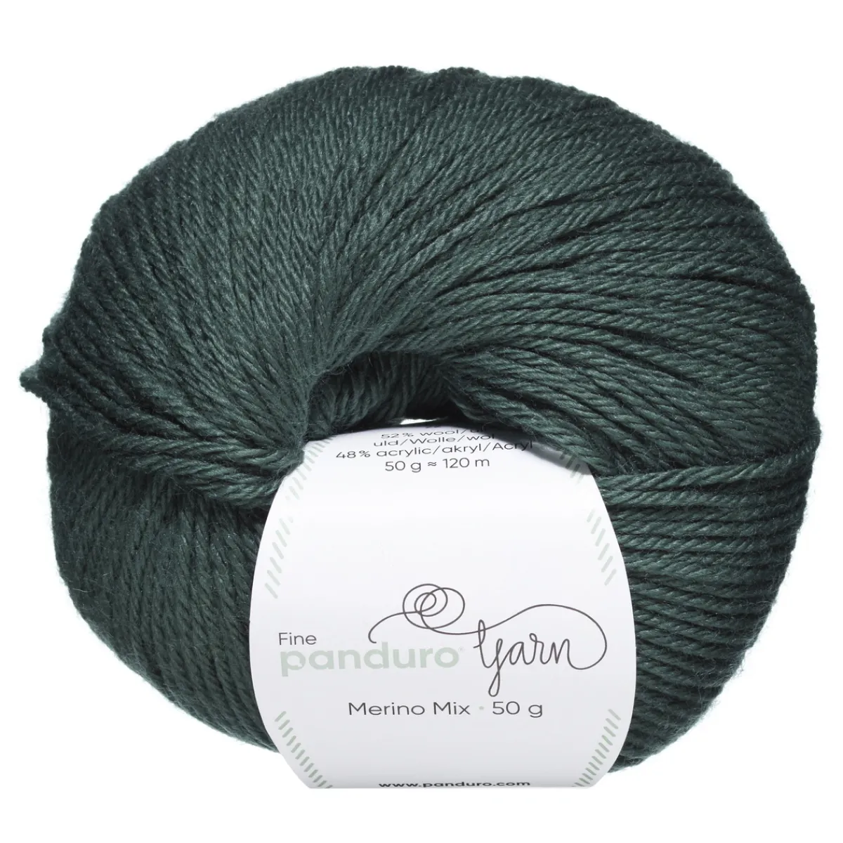 Panduro Yarn Garn Merino Mix 50g flaskgrön