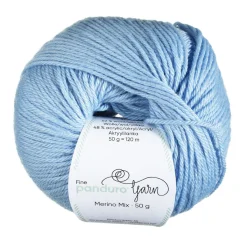 Panduro Yarn Garn Merino Mix 50g ljusblå | Ullgarn