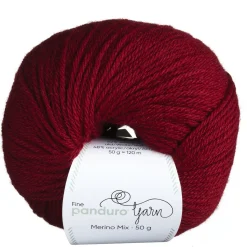 Panduro Yarn Garn Merino Mix 50g mörkröd