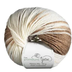 Panduro Yarn Garn Merino Mix Multi-Coloured 50g beige