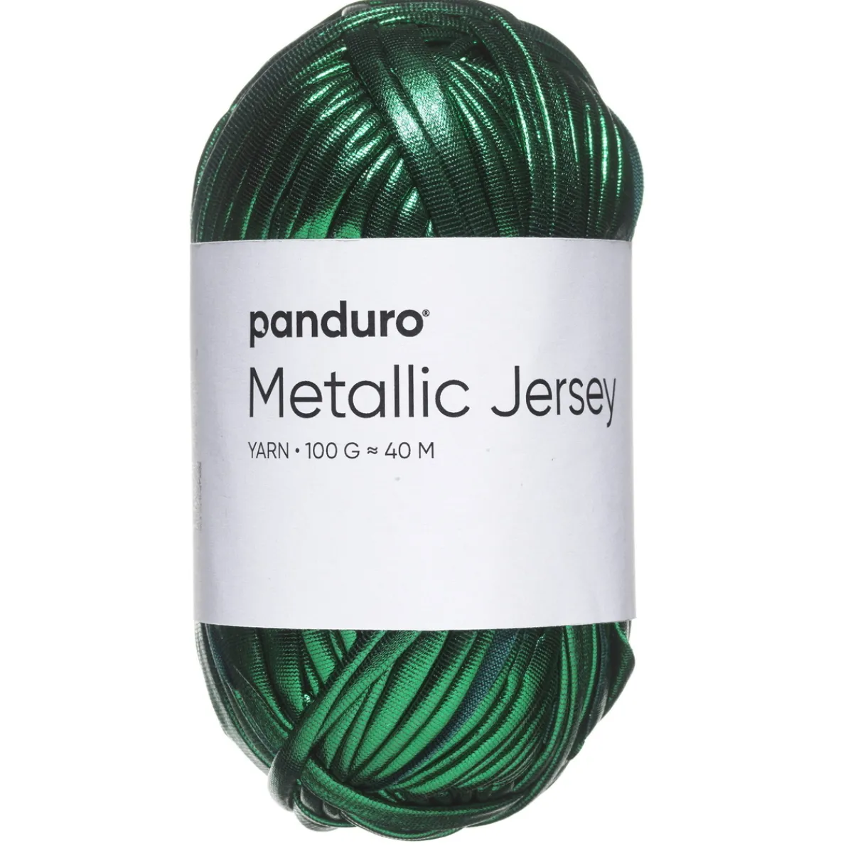 Panduro Yarn Garn Metallic Jersey 100g grön | Akrylgarn