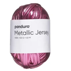 Panduro Yarn Garn Metallic Jersey 100g rosa