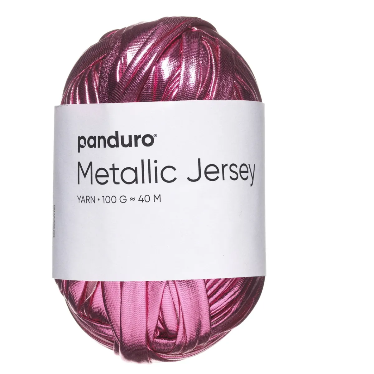 Panduro Yarn Garn Metallic Jersey 100g rosa