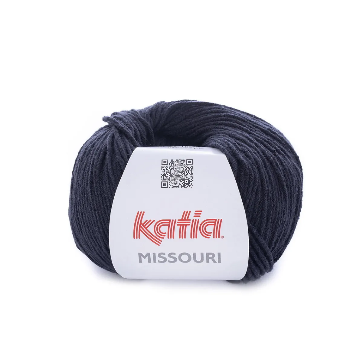 Katia Garn Missouri 50g svart | Bomullsgarn
