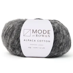 Mode at Rowan yarn Garn Mode at Rowan Alpaca Cotton 25g – Charcoal melange 012 | Blandgarner