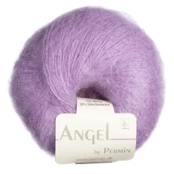 Yarn By Permin Garn Permin Angel 25g ljuslila 884107 | Mohairgarn