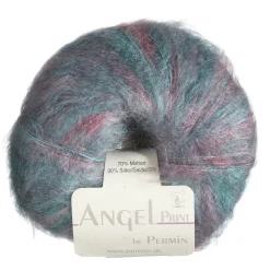 Yarn By Permin Garn Permin Angel Print 25g petrol 884753