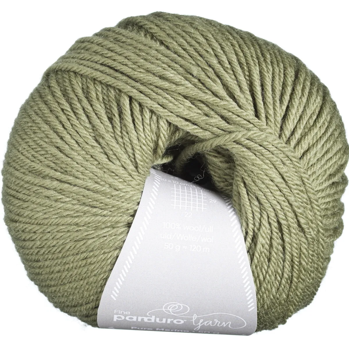 Panduro Yarn Garn Pure Merino 50g mossgrön