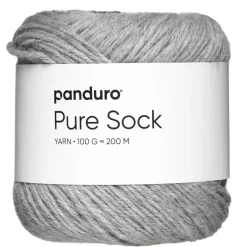 Panduro Yarn Garn Pure Sock 100g ljusgrå