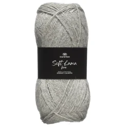 Svarta Fåret Garn Soft Lama Fine 50g ljusgrå – Formal grey 903 | Ullgarn