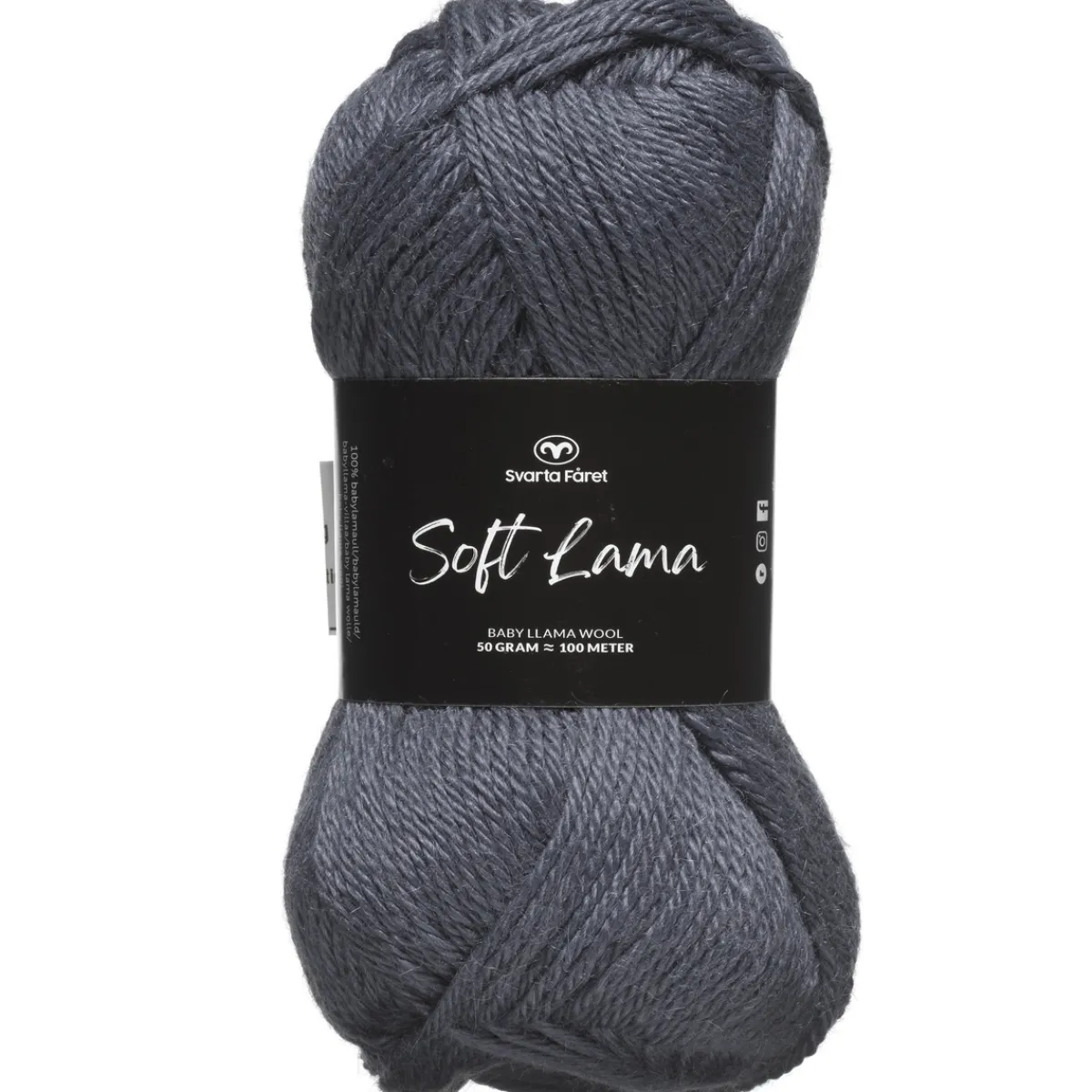 Svarta Fåret Garn Soft Lama 50g duvblå – Nightshadow blue 69 | Ullgarn