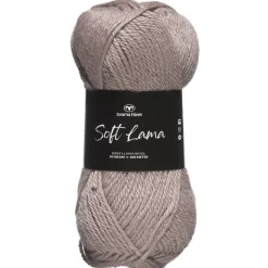 Svarta Fåret Garn Soft Lama 50g rosagrå – Ballet slipper 49 | Ullgarn