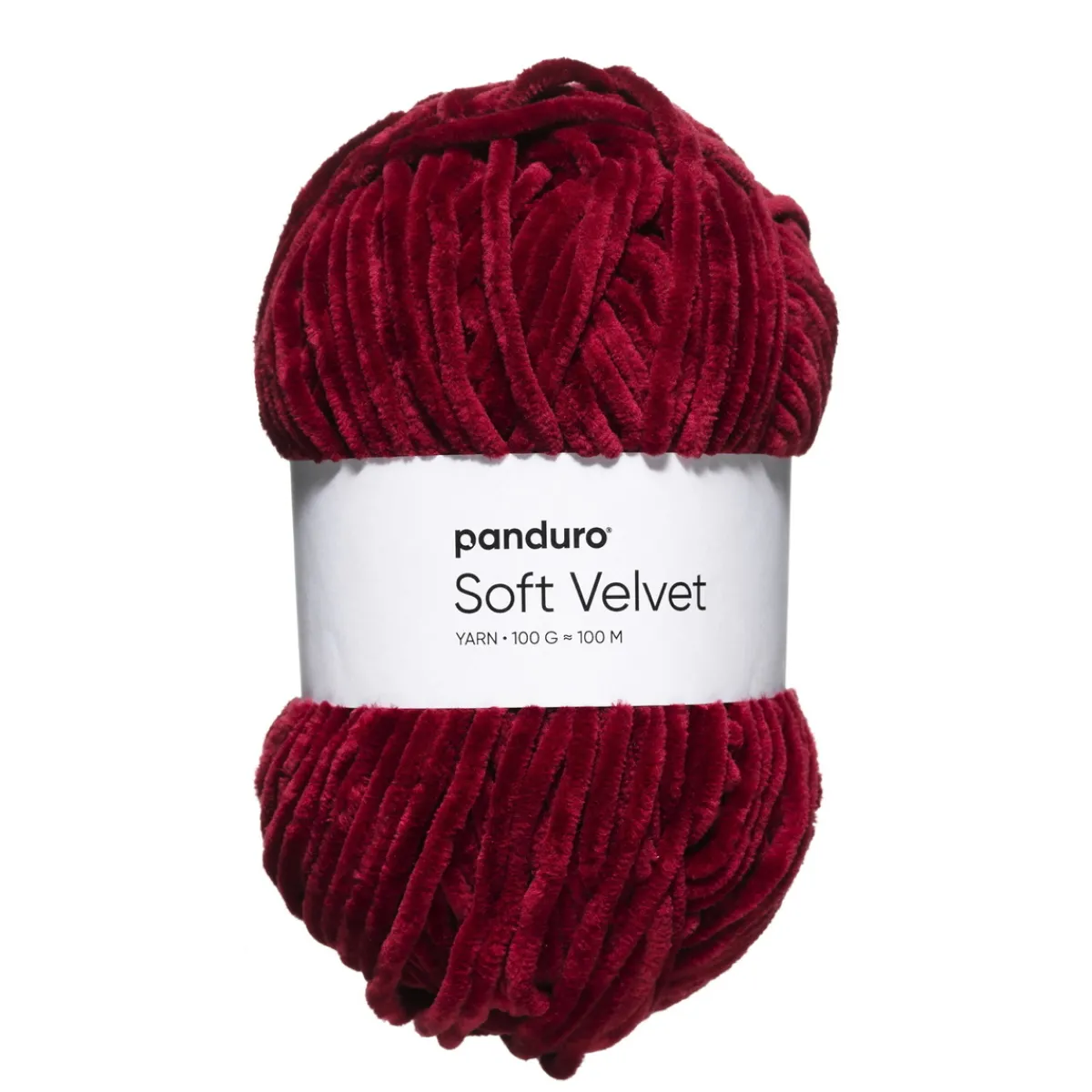 Panduro Yarn Garn Soft Velvet 100g bordeaux | Akrylgarn