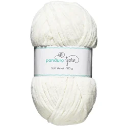 Panduro Yarn Garn Soft Velvet 100g creme | Akrylgarn