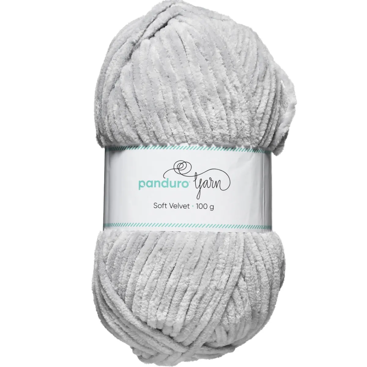 Panduro Yarn Garn Soft Velvet 100g ljusgrå | Akrylgarn