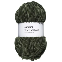 Panduro Yarn Garn Soft Velvet 100g mörkgrön